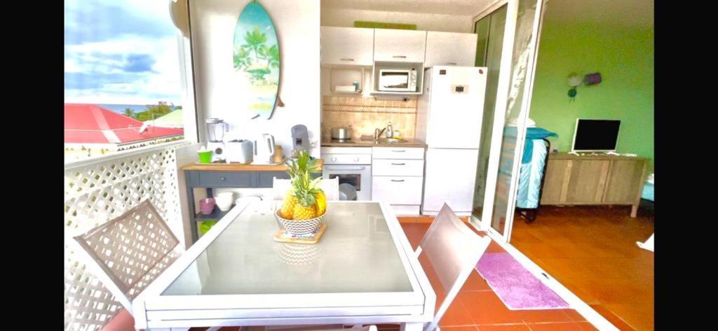 Guadeloupe- Saint-Francois- Residence Anse Des Rochers - Appartement Quart De Villa Etage - Vue Mer- 4 Personnes - Lit Bebe Sur Demande - Citerne Et Wifi Prives -Animaux Ok-Acces Plage Direct -Apnee Bien-Etre Experience Sur Demande Avec Instructeur A المظهر الخارجي الصورة